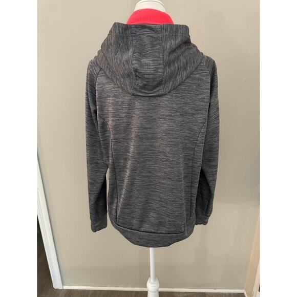 Women's John Deere Gray and Orange Hooded Sweatshirt - Size Medium - Picture 4 of 6